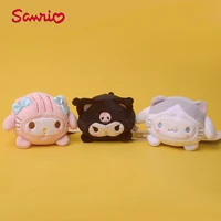 kawaii sanrio anime figure my melody kuromi cinnamoroll cartoon cute plush model doll toys keychain stuffed pendant gifts