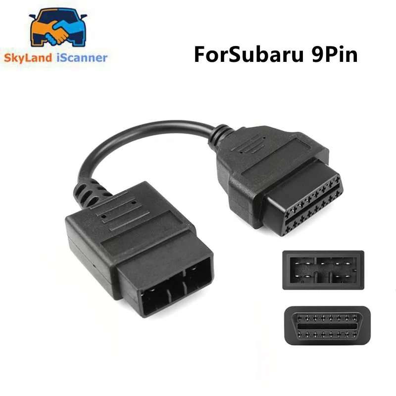 

OBD2 OBDII Удлинительный кабель для Subaru 9Pin OBD1 к OBD2 16-контактный кабель Диагностического Интерфейса