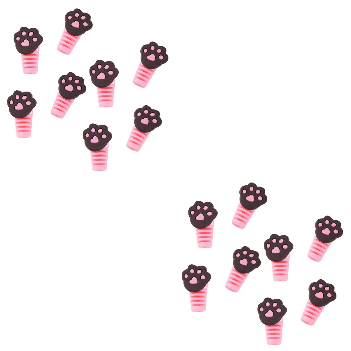 

16 Cartoon Paw Shaped Headphone Data Cable Storage Winder Cable Winder