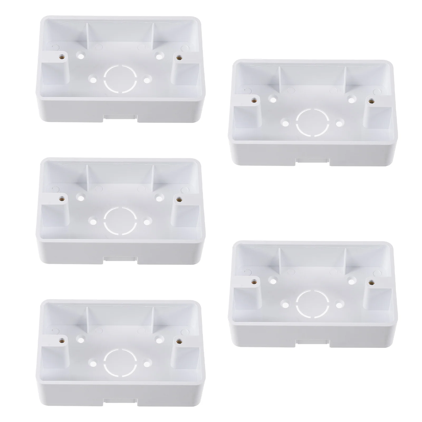 

Box Wall Power Outlet Strip Holder Fixator Gang Mounted Junction Single Mount Double Surface Surge Electrical Board