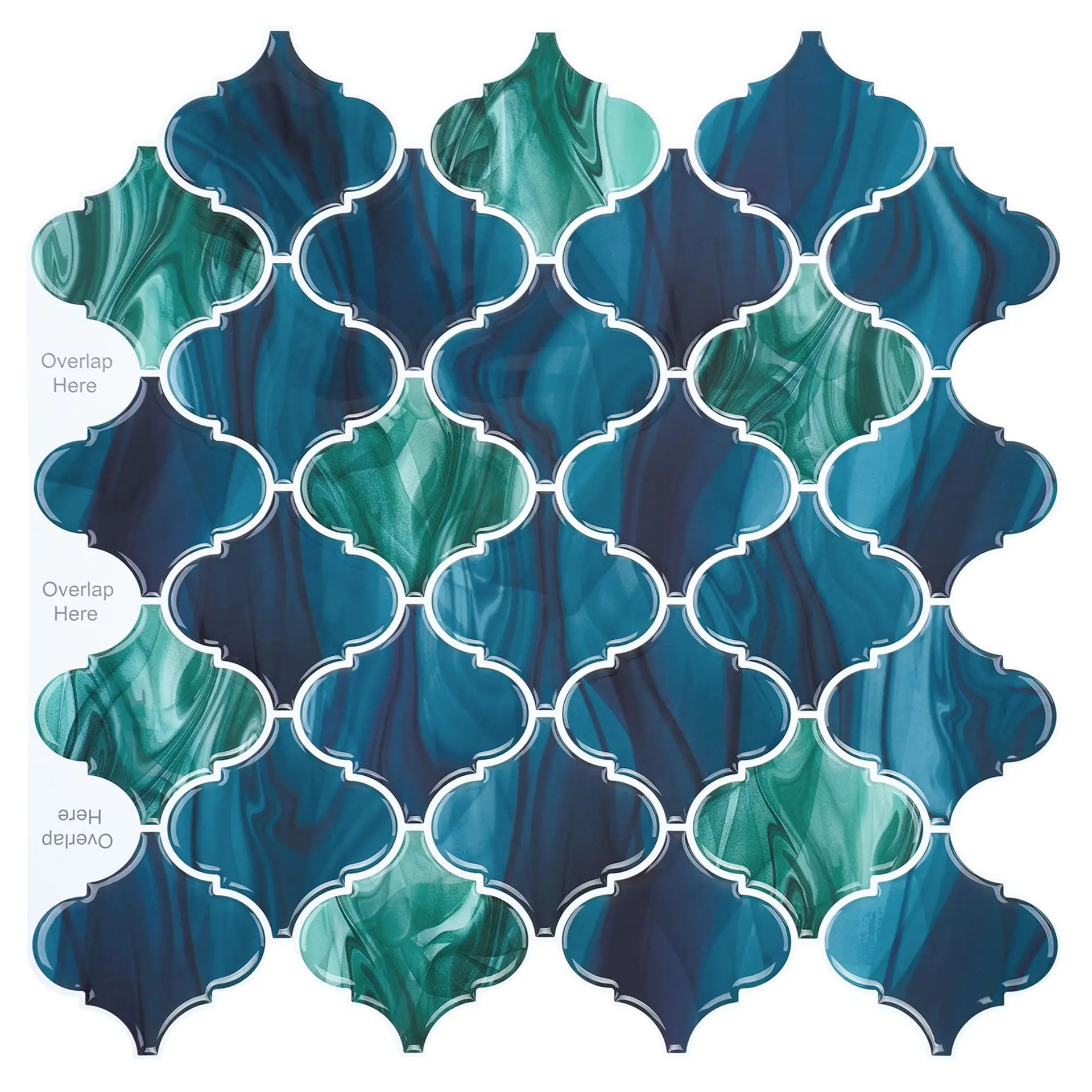 Наклейки на стену самоклеющиеся 3d Трехмерная мозаика Мраморный - Цена: 1841.6