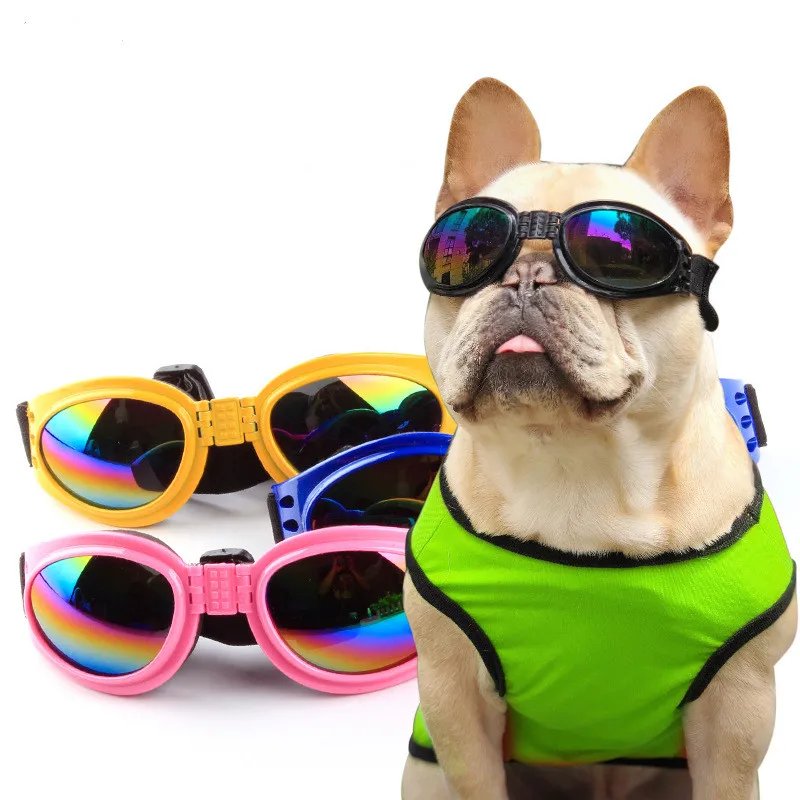 

Outdoor Selling Pet Glasses 6 Color Foldable Small Medium Large Dog UV Protection Sunglasses Dog Cat Accessories Dog Accessories