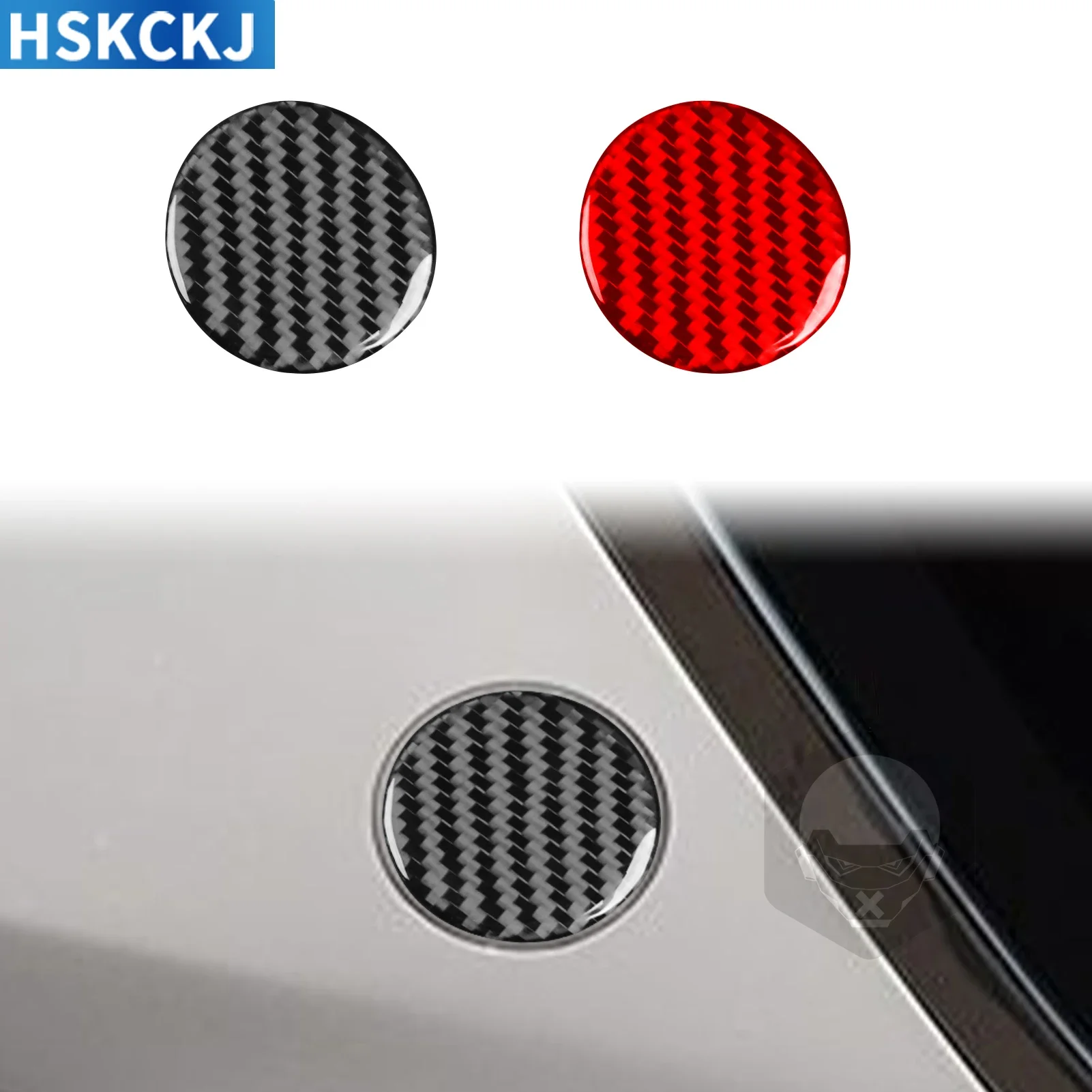 Для Hyundai Sotana 2015 — 2017 настоящее углеродное волокно автомобильный крючок крышка