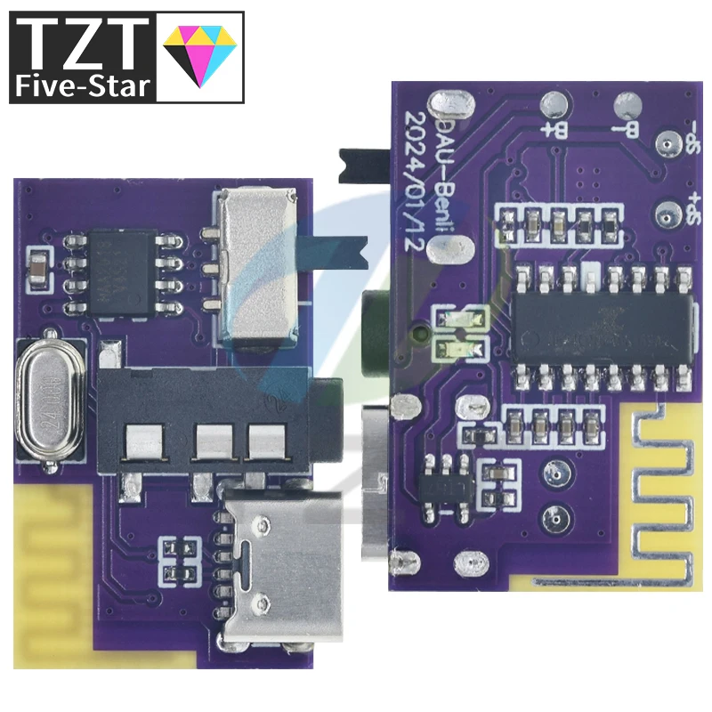 DC 3 5 В-5 В Вт Bluetooth-совместимый 4 моноусилитель декодер = MP3-плеер TWS мм модуль AUX