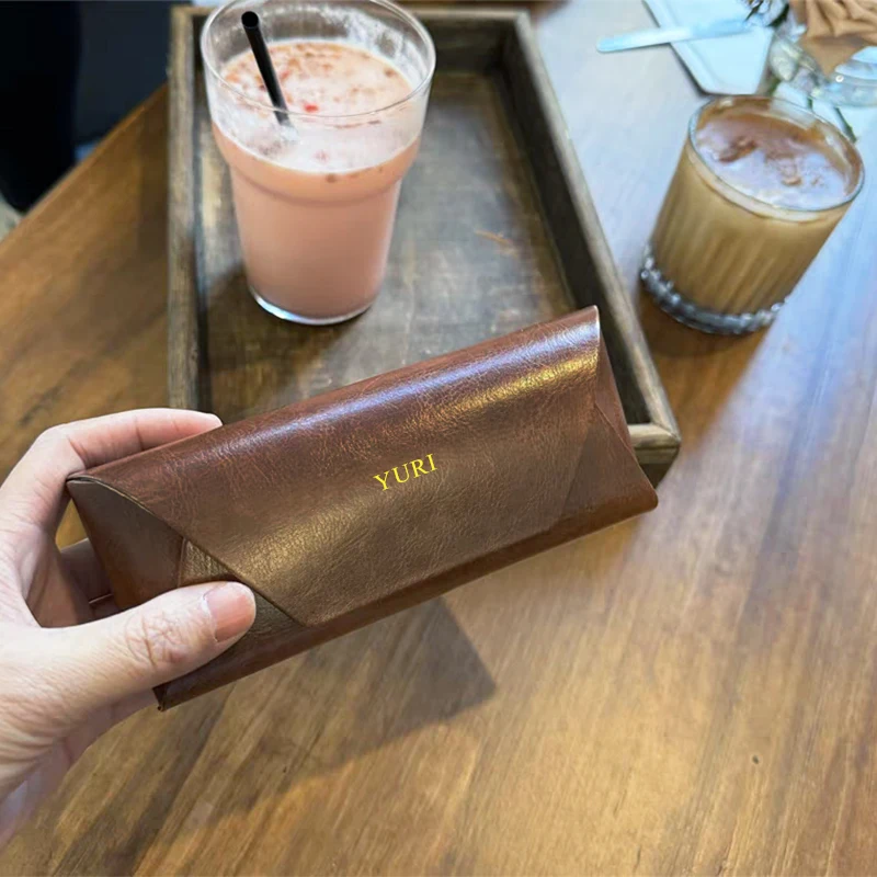 Роскошная Магнитная коробка для очков с надписью на заказ Винтажные