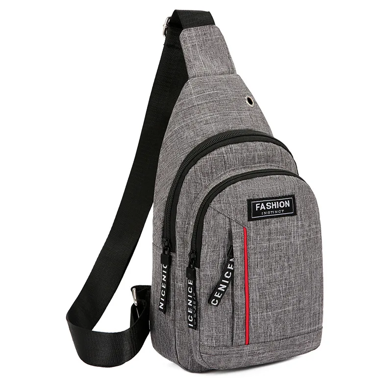 Trendy Fashion Men's Chest Bag Casual Shoulder Bag Outdoor Mountaineering Crossbody Bag For Male Multifunction Sling Bag