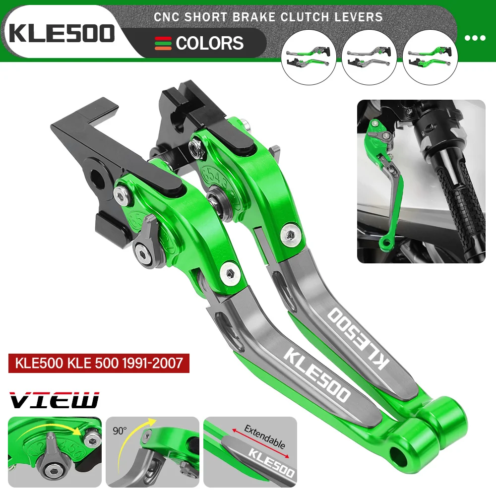 

Для KAWASAKI KLE500 KLE 500 1991 1992 1993-2007 рычаги руля мотоцикла с ЧПУ Регулируемый рычаг тормоза сцепления