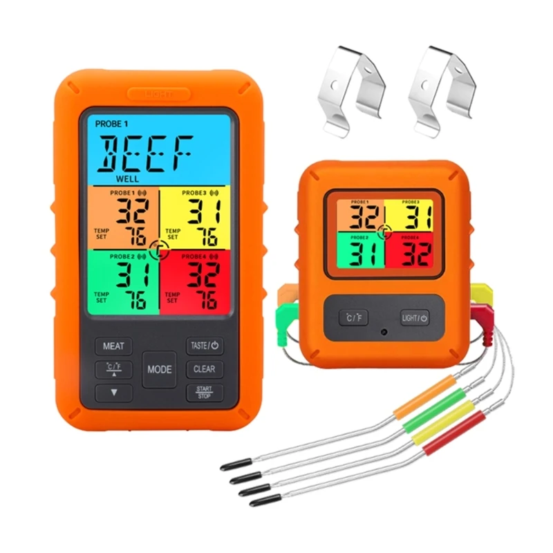 

Cooking Thermometer Oven BBQ Food BBQ-Grill Smoker Instant Read For Kitchen