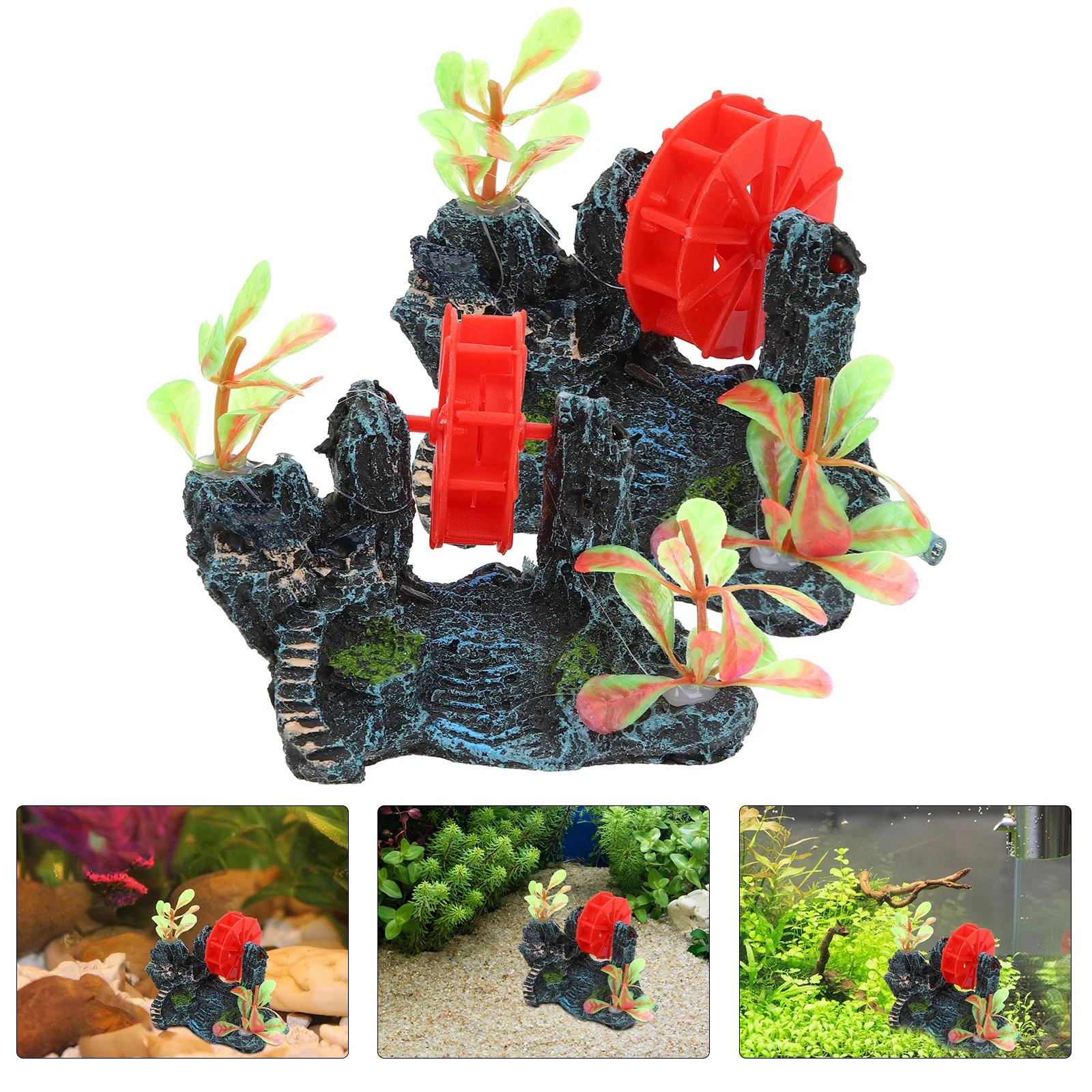 

2pcs Aquarium Decoration Tank Shelter Aquarium Landscape Decor Aquarium Rockery Tank Landscaping Decor
