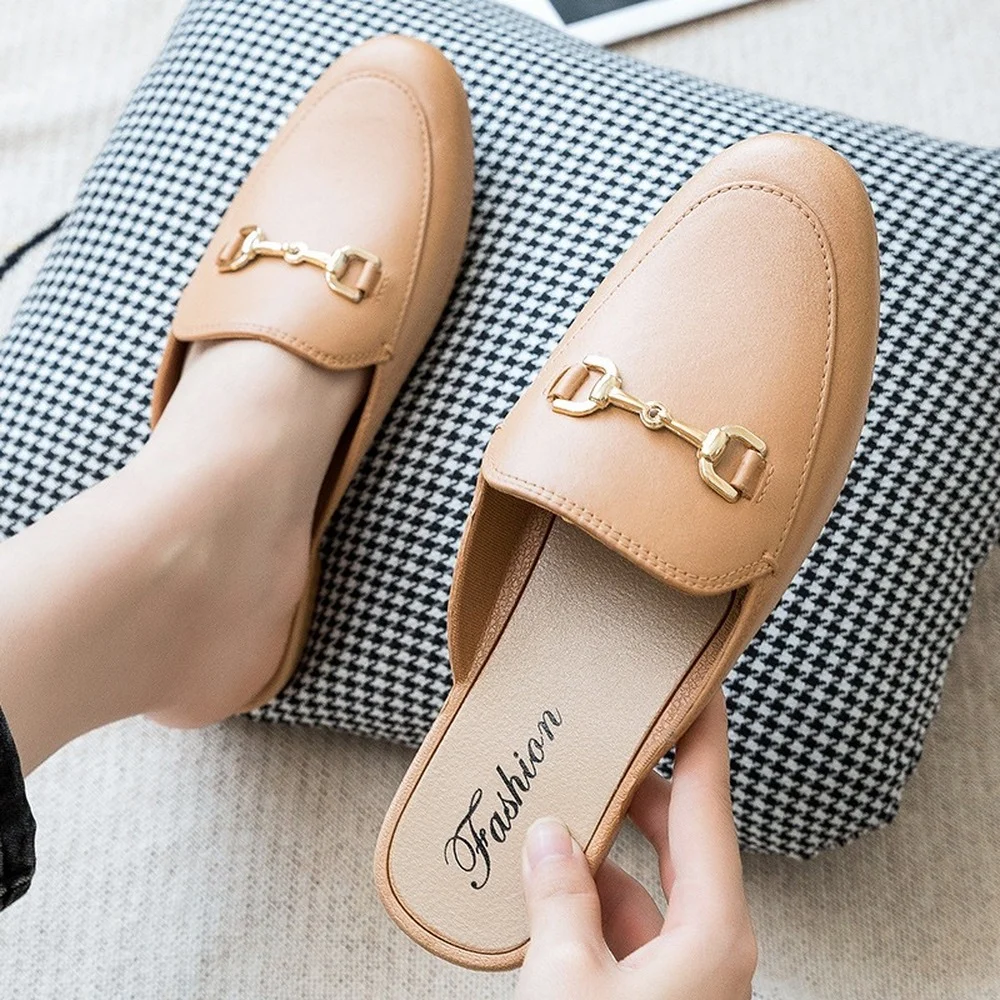 

2023 Summer Women's Baotou Slippers New Korean Edition Street Home Outdoor Leisure Fashion Lazy Shoes