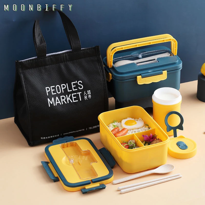 

Корейская версия Портативный Ланч-бокс с теплоизоляцией в японском стиле утолщенная сумка с теплоизоляцией маленькая сумка Ланч-бокс сумк...