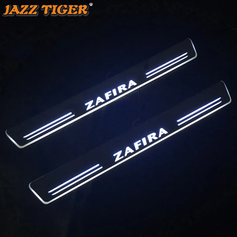 

Trim Pedal LED Car Light For Opel Zafira 2015 2016 2017 2018 Door Sill Scuff Plate Pathway Moving Acrylic Welcome Lamp