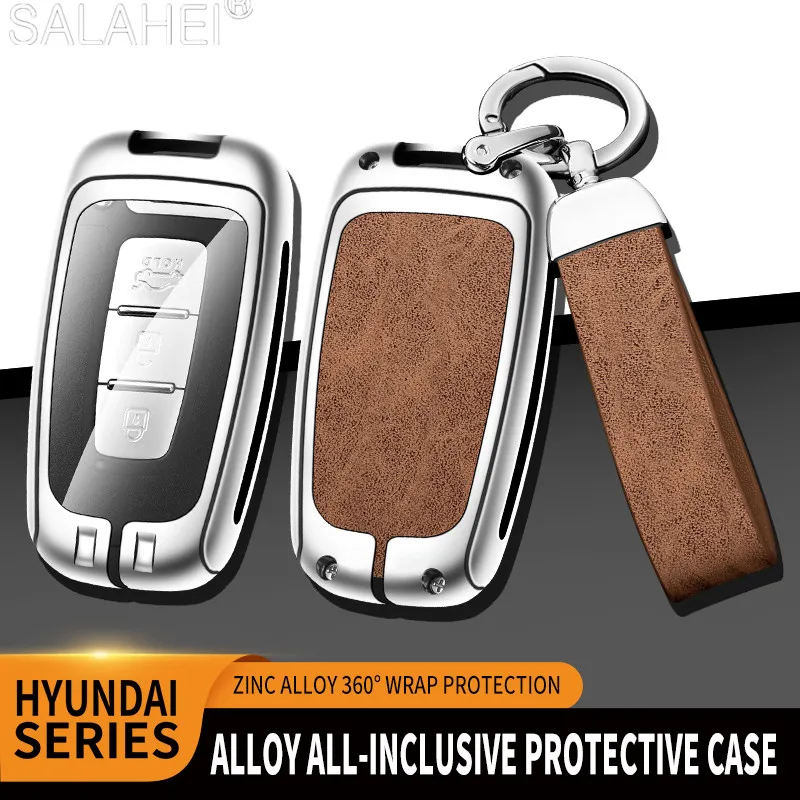 

3 4 Buttons Car Key Case Cover Shell For Hyundai Genesis Coupe Sonata Ix35 For Kia Forte Sportage K2 K5 Accessories Keychain