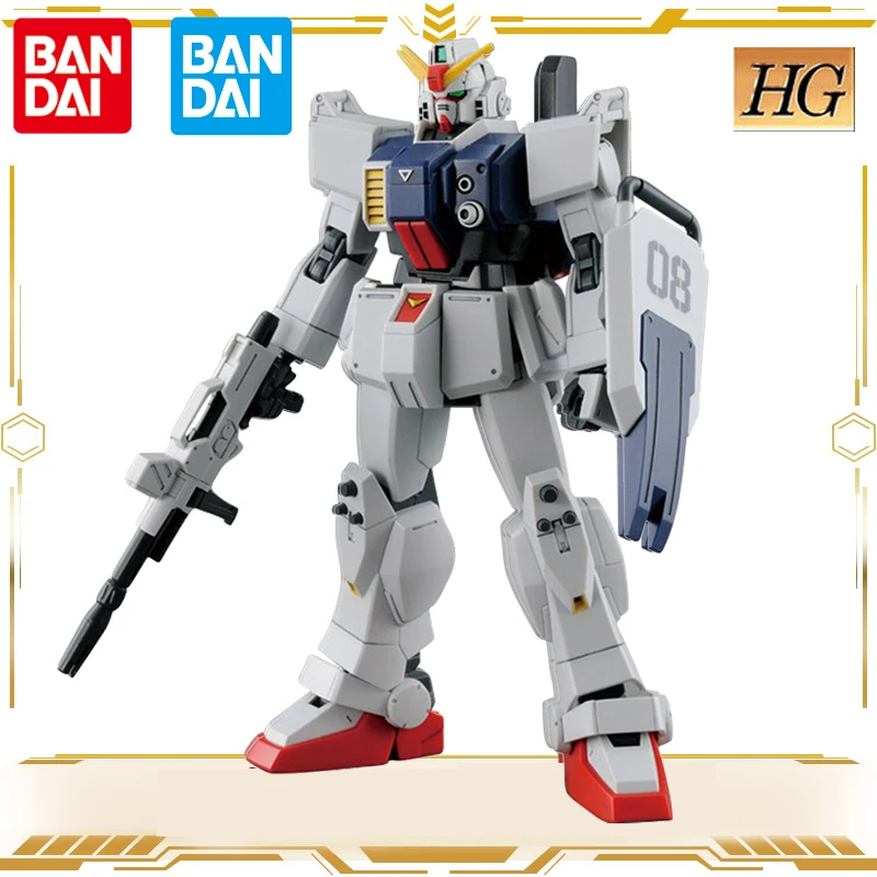 

Original Bandai Gundam Action Figure The 08th MS Team RX-79G Ground Type Anime Figure HG 1/144 Assembly Model Kit Toys for Boys