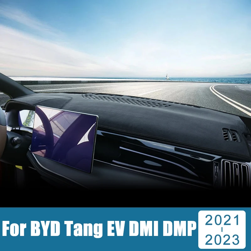 

Car Dashboard Cover Avoid Light Pad Sun Shade Anti-UV Carpet Non-Slip Mat Decoration Accessories For BYD Tang 2021 2022 2023