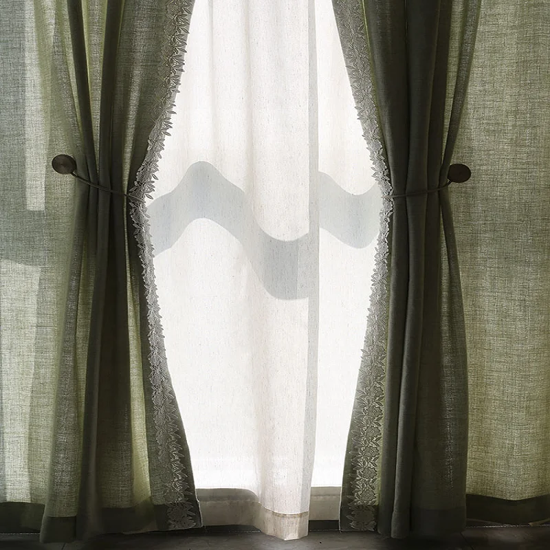 2022 шторы во французском стиле для гостиной столовой спальни хлопчатобумажная