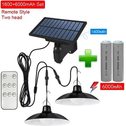 Солнечная подвесная лампа LED 2600/5000/6000 мАч с пультом