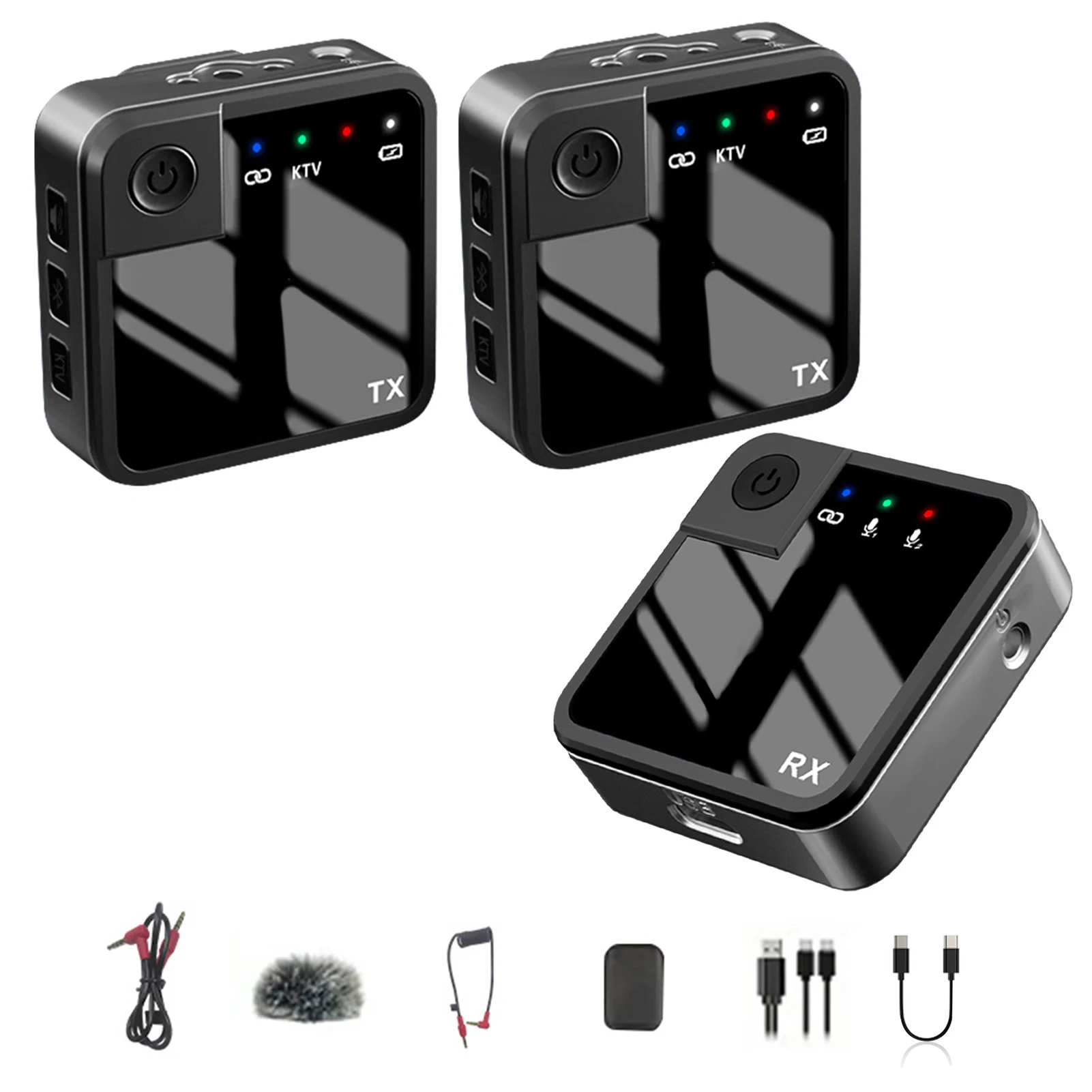 

Wireless Lavalier Microphone System Compact Wireless Lavalier Live Microphone Outdoor Noise Reduction Live Microphone With