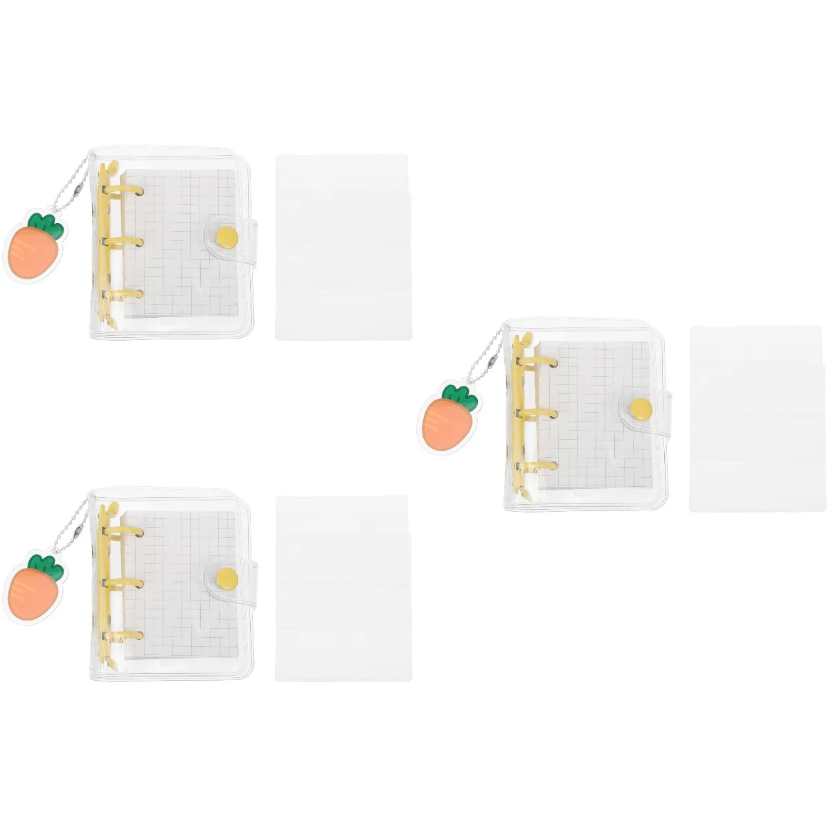 

Блокнот-Обложка из ПВХ, мини-кольцо свободного покроя с листьями, прозрачный, для денег, Бюджетный, миниатюрный, ежедневный