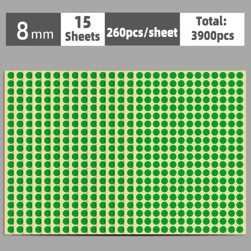 

Набор самоклеящихся наклеек в горошек