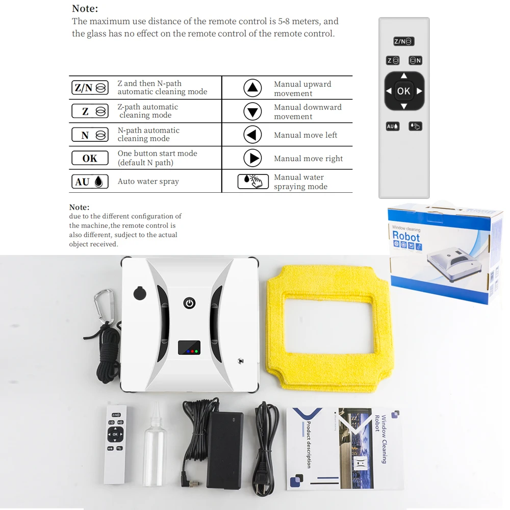Intelligent Square Window Cleaning Robot Electric Machine Magnetic Glass Cleaner |