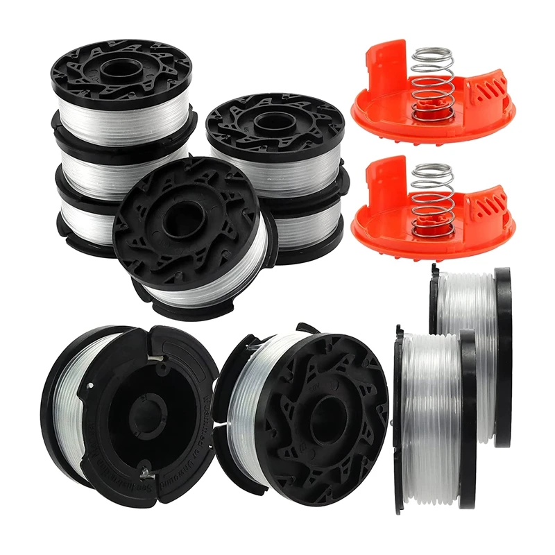 

AF 100 Trimmer Line Replacement AF-100 For Black And Decker, With 385022-03 Trimmer Line Cap And Spring