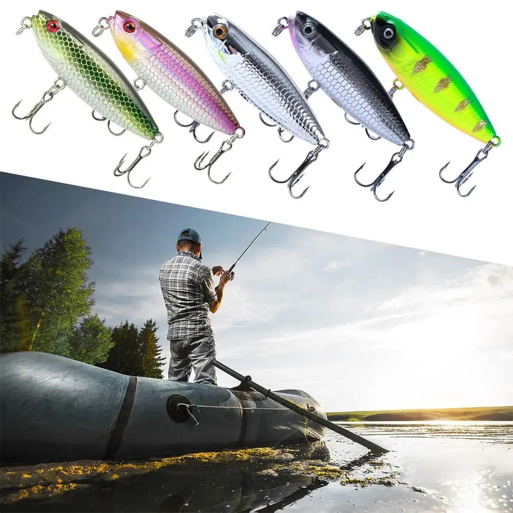

New 45mm 1.9g Zigzag Dog Plastic Hard Crank Treble Hooks Crucian Carp Bionic Bait Floating Fishing Lure