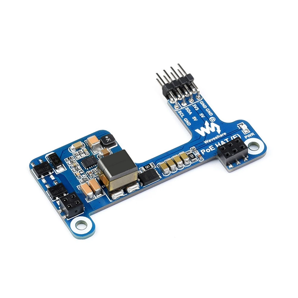 Плата расширения питания Waveshare PoE HAT(E) для Raspberry Pi Ethernet плата 3B +/4B IEEE 802.3Af 1 шт.
