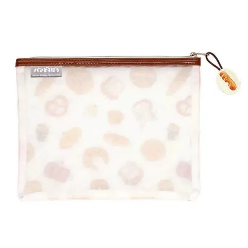 Прозрачная сумка для хранения The Bread Thief милая мультяшная сетчатая канцелярских