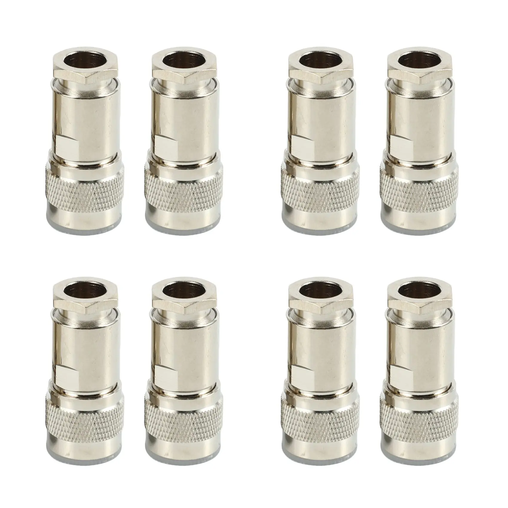 

8 Pcs N Type Male Clamp RG8 LMR400 RG165 RG213 7D-FB RF Coaxial Connector