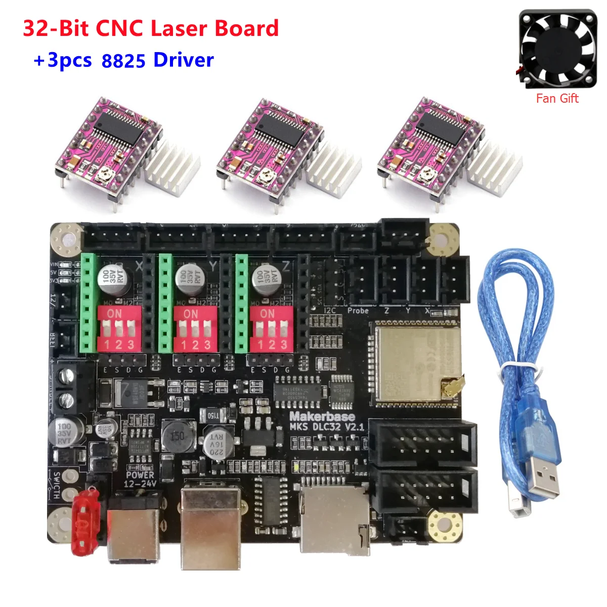 Контроллер GRBL ESP32 32 бит плата расширения для гравировки с ЧПУ детали обновления