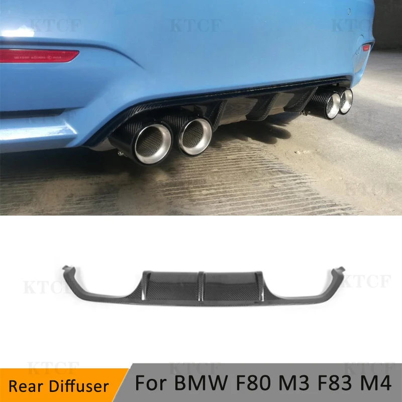 

Carbon Fiber Car Rear Bumper Diffuser Lip Spoiler For BMW 3 4 Series F80 M3 F82 F83 M4 2014-2019 MP Style