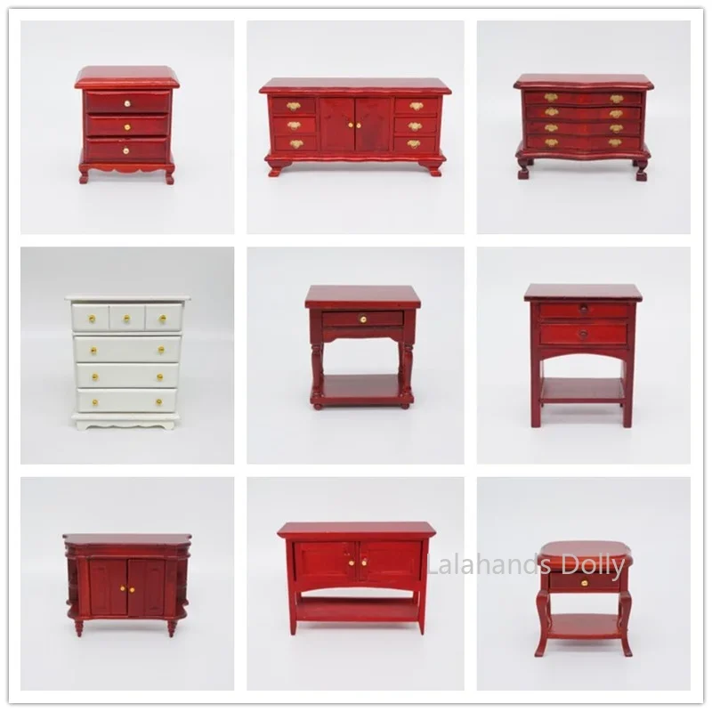 Карманный мини-кукольный домик из массива дерева в масштабе 1:12 модель украшения