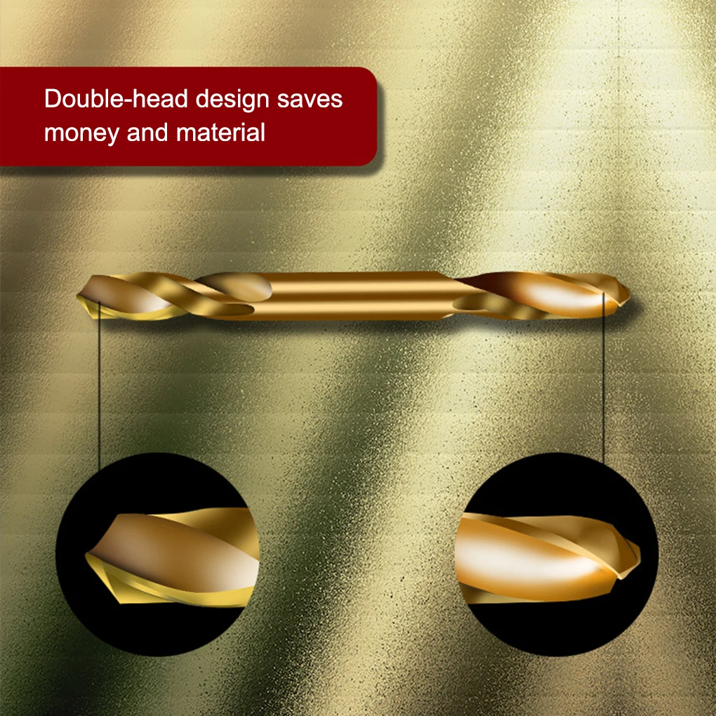 

16 шт., набор сверл из быстрорежущей стали с двойным концом, набор быстрорежущих стальных спиральных перфораторов DIY, инструменты с низким со...