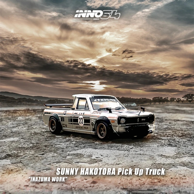 

INNO в наличии 1:64 Sunny HAKOTORA, грузовик для захвата, INAZUMA, коллекция литых под давлением моделей, миниатюрные игрушки для машинок