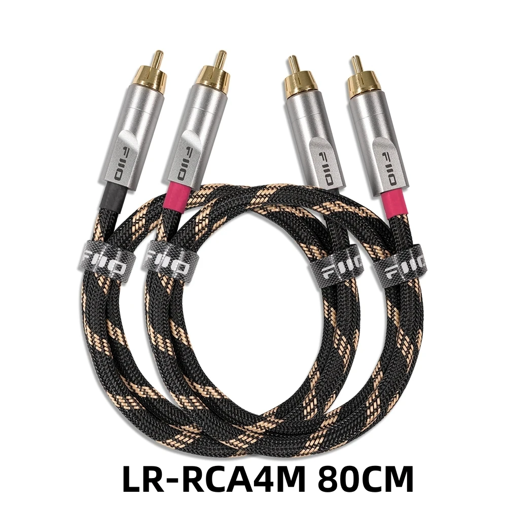 Фото FiiO LR-RCA4 Dual RCA 5N посеребренный аналоговый аудиокабель из чистой меди №5