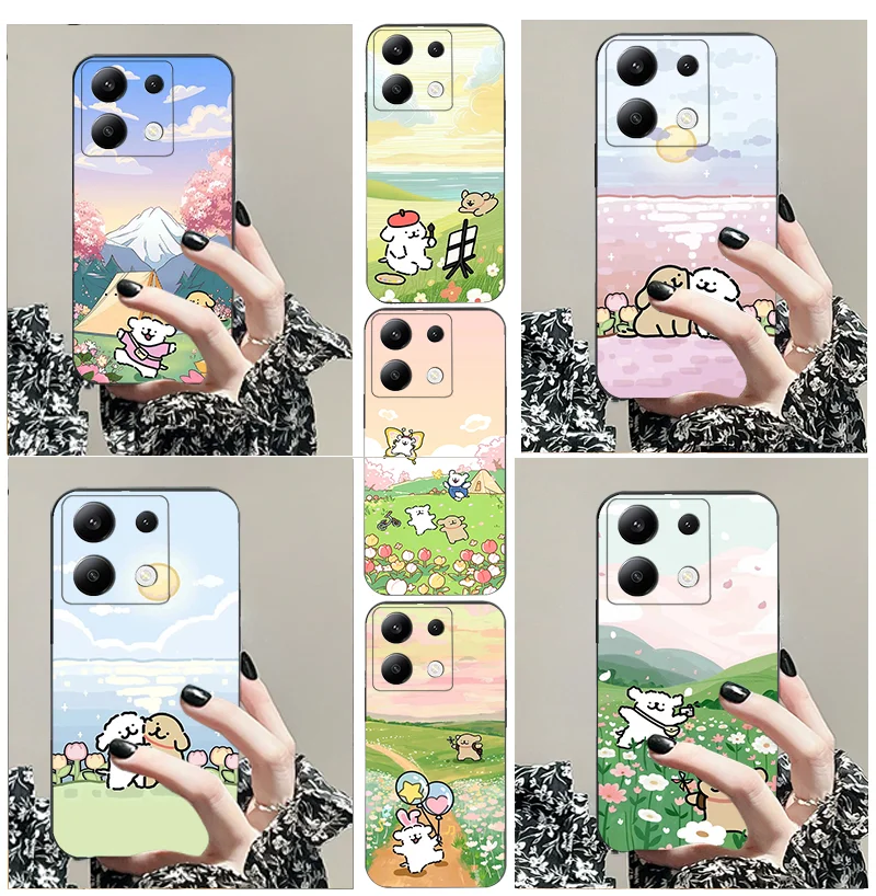 Чехол из ТПУ для Redmi 12 11 A X Prime CNF 13 10 9 1 2 PLUS K70E C 3 4 5 G