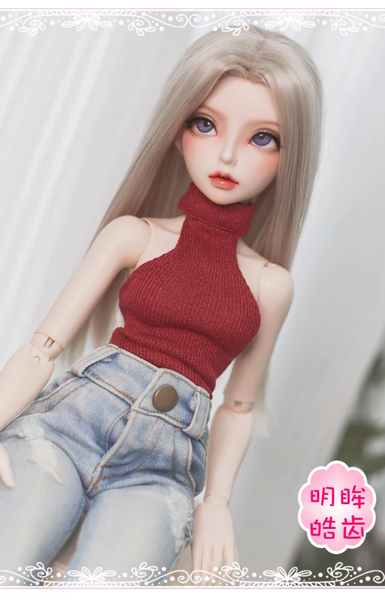 Новая 42 см сексуальная девушка из натуральной кожи BJD Baby sd 1/4 женская