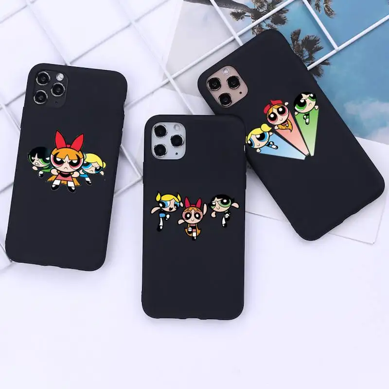 

Lovely PowerPuff Girls Phone Case for iphone 13 12 11 Pro Mini XS MAX 8 7 Plus X 2020 XR cover