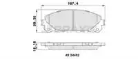 

A0312 для десяти тормозных колодок LEXUS RX350 450H