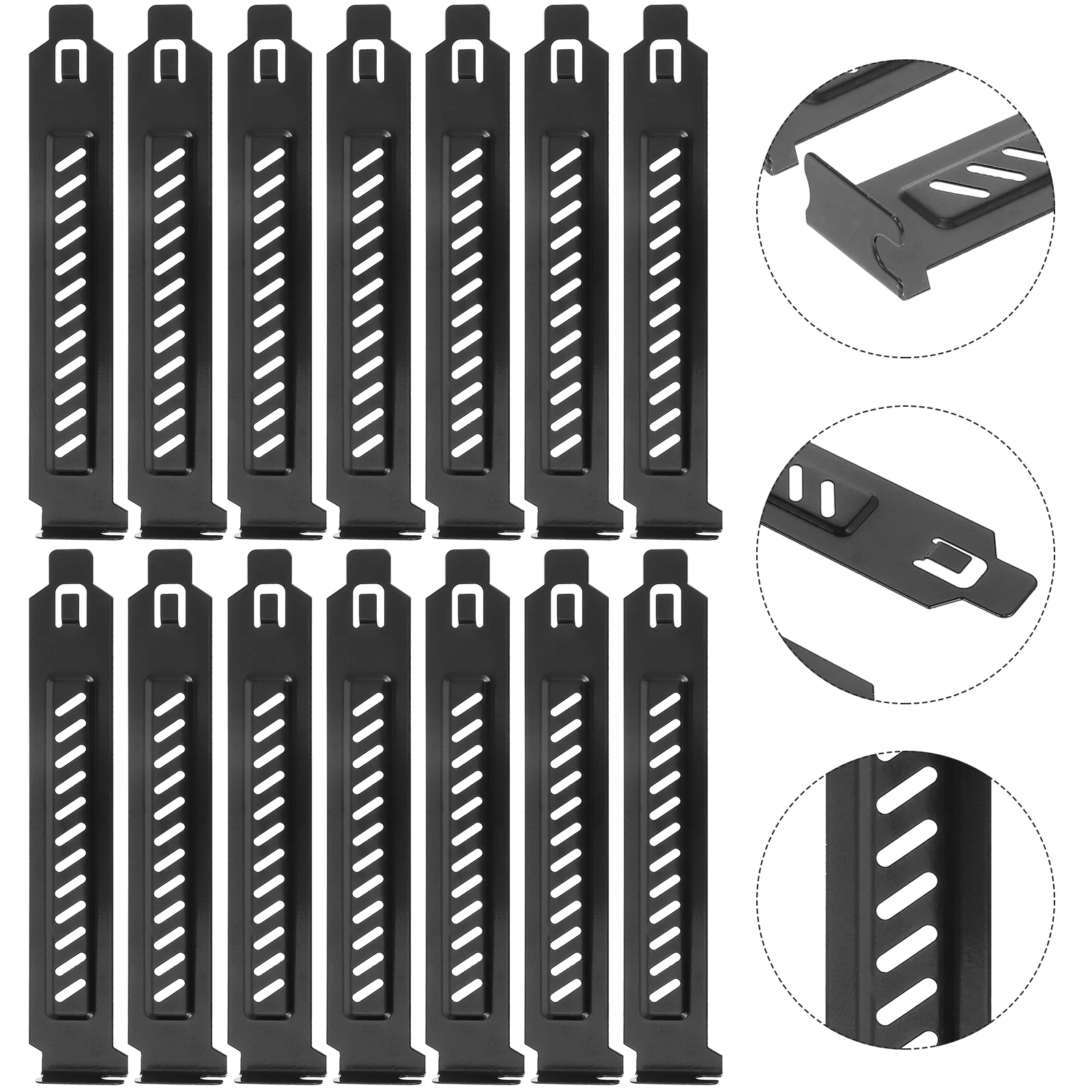 

20 PCS PCI Slot Cover Stainless Steel Computer Case Ventilation Deflector
