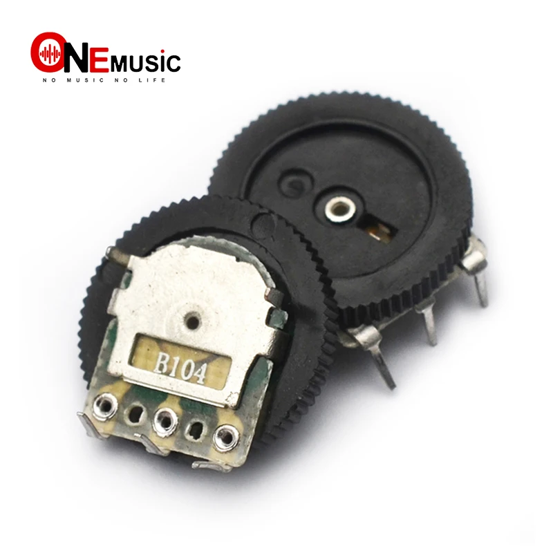 

Потенциометр B104 100K Ohm с переключателем громкости звука, 2 шт.