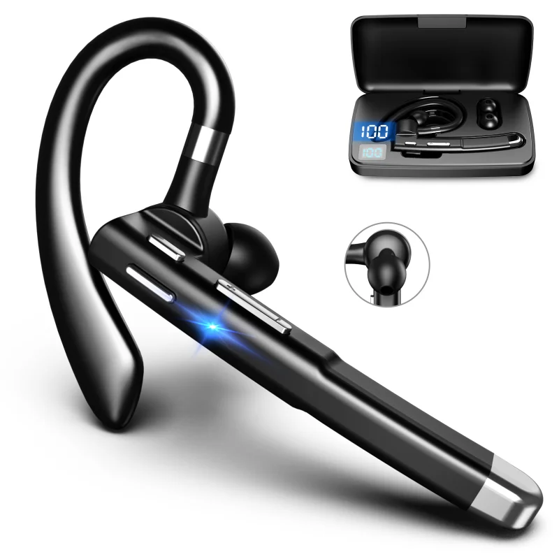 

Wireless Headphones With Microphone Bluetooth Headset Hanging Ear Earphones