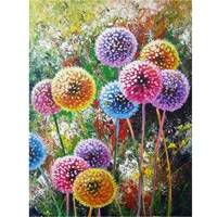 5d diamond painting oil painting dandelion in color full drill by number kits for adults diy diamond set arts craft a1037