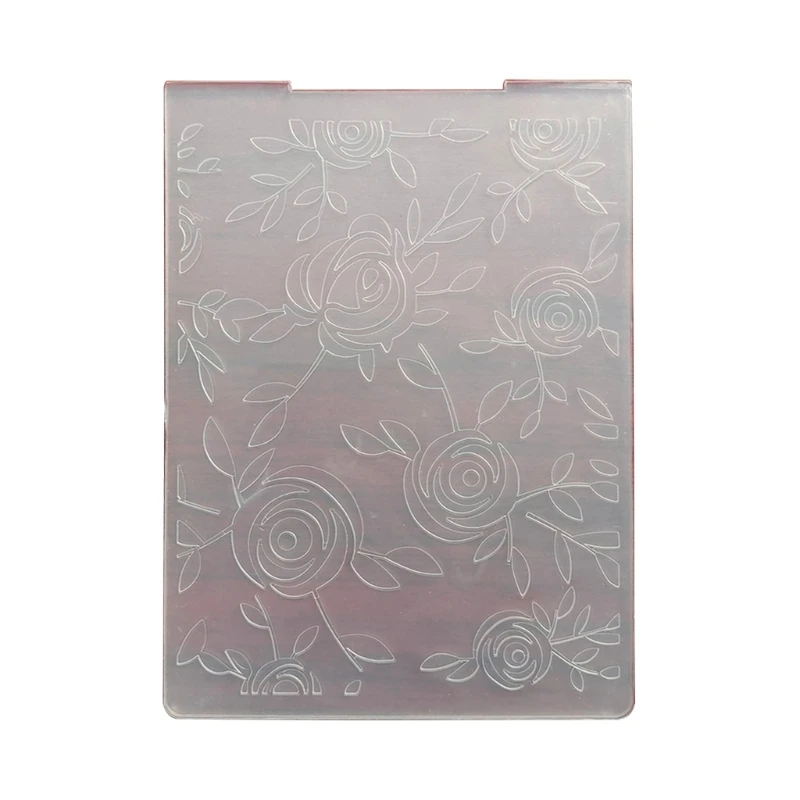 

Plastic Embossing Cuts Rectangle Many Flower Script Die Stencils for DIY Crafts