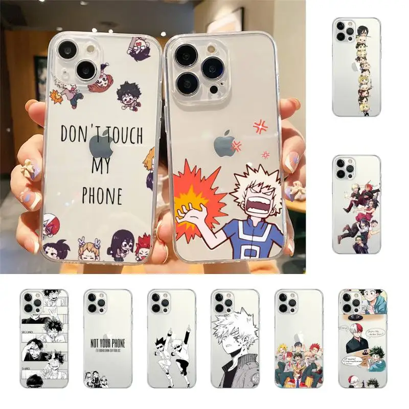 

My Hero Academia Phone Case For Iphone 7 8 Plus X Xr Xs 11 12 13 Se2020 Mini Mobile Iphones 14 Promax Case