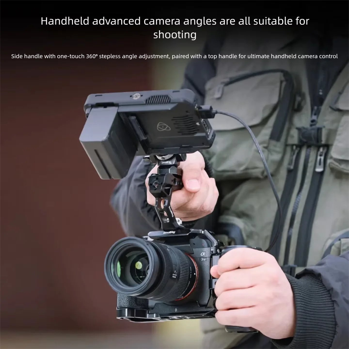 Фото Кейдж SmallRig для камеры Sony A7V, расширяющаяся рама с L-образной пластиной, аксессуары для съемки с камерой Sony 3660B №5