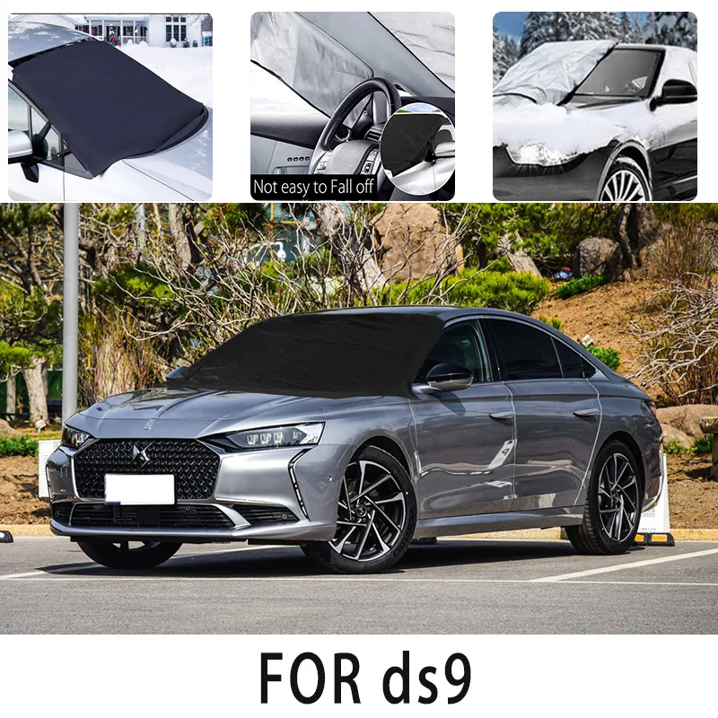 

Car snow cover front cover for DS9 winter snowprotection heat insulation shade Sunscreen wind Frost prevention car accessories