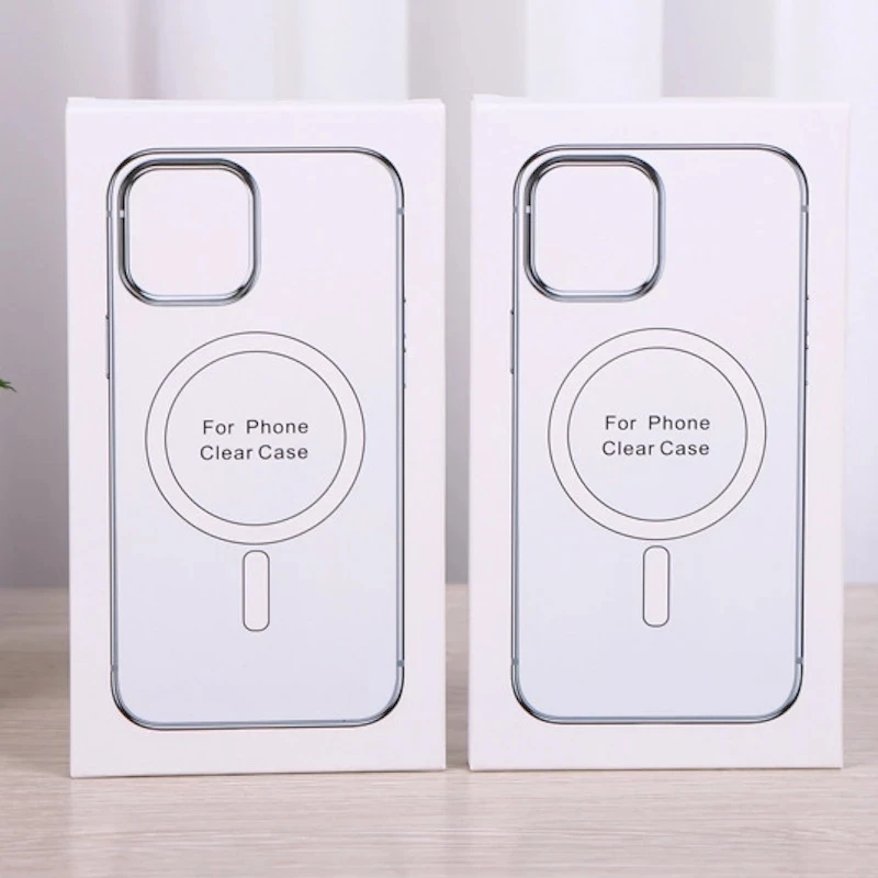 Hard Crystal Original Magnectic Case For iPhone 13 12 11 14 Pro Max XSMAX XR XS SE 7 8 Plus For Magsafe Wireless Charging Cover