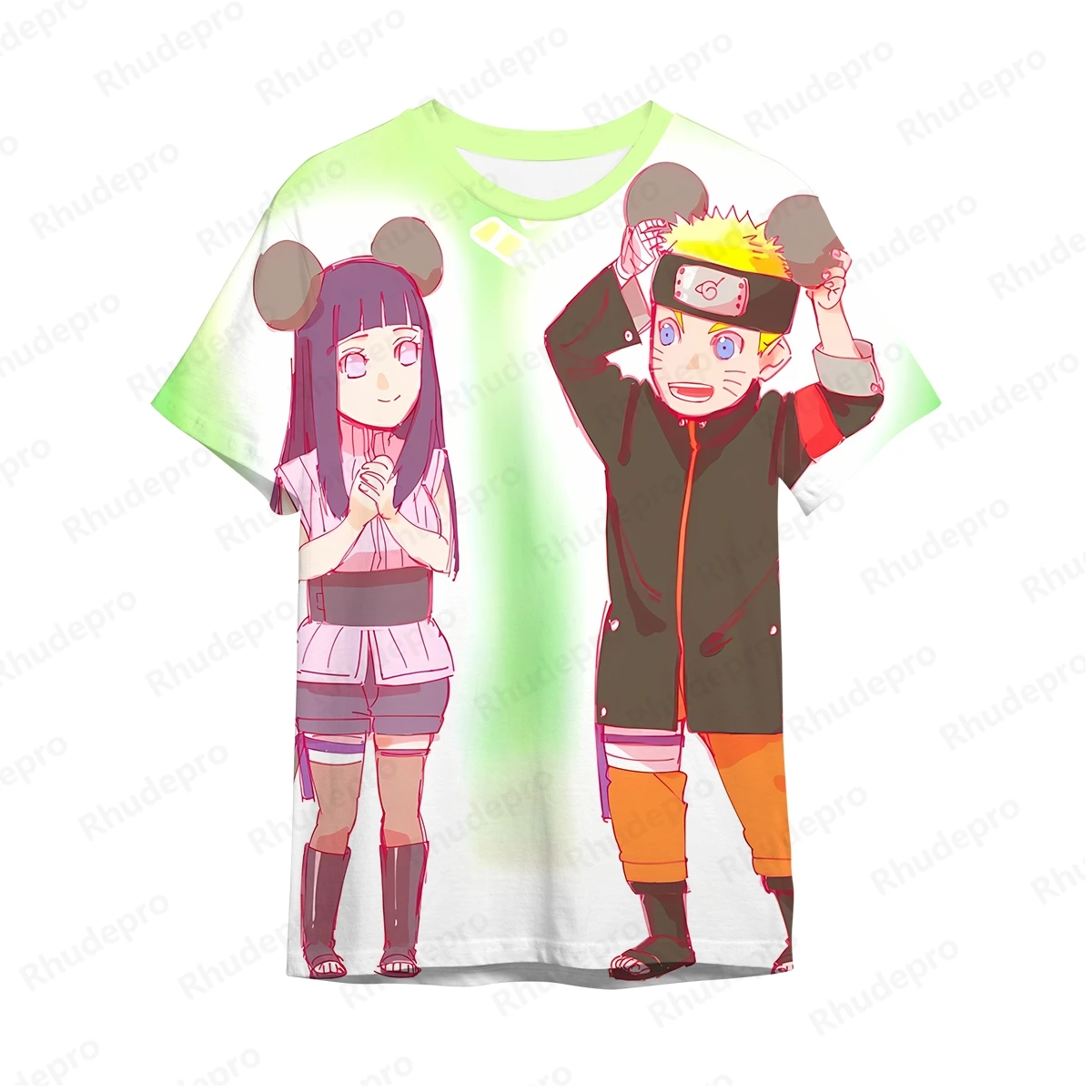 Футболка мужская с аниме мотивом Наруто рубашка коротким рукавом уличная одежда